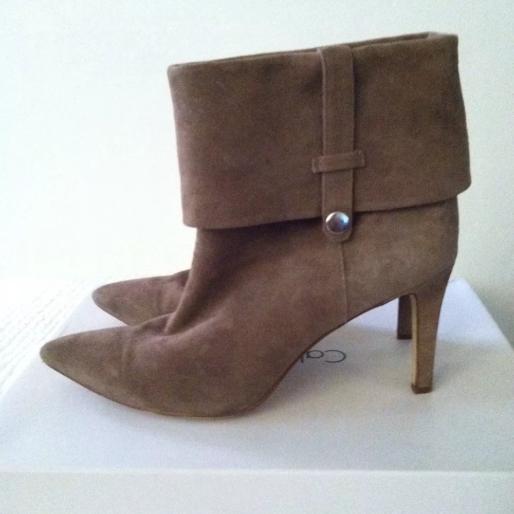 Calvin Klein Suede booties sz 8.5
